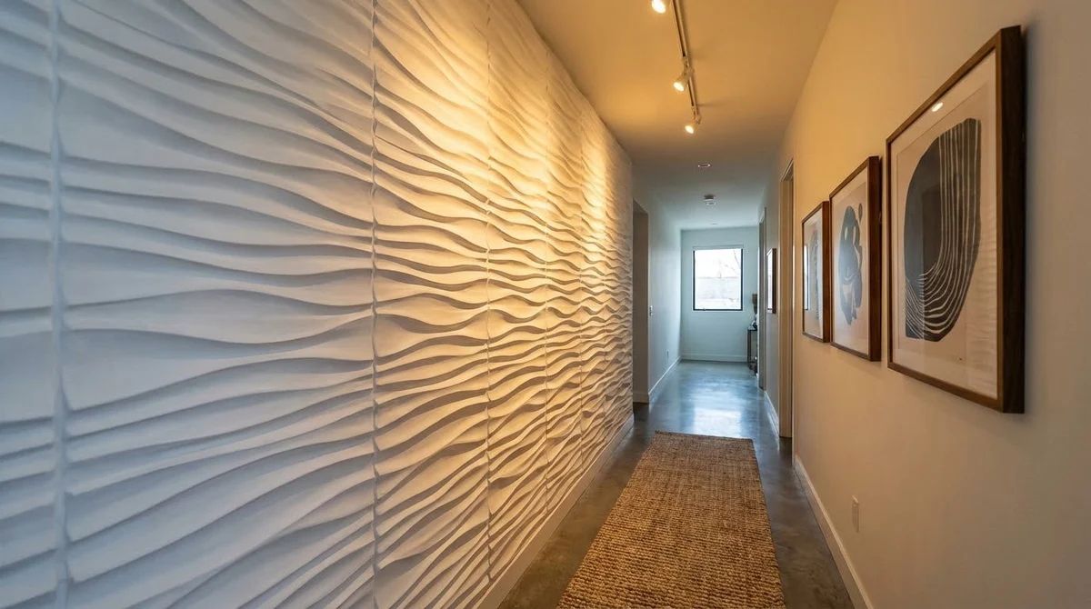 Wall Art Beyond Paintings: Using Wall Panels to add 3D Texture to Your Hallways