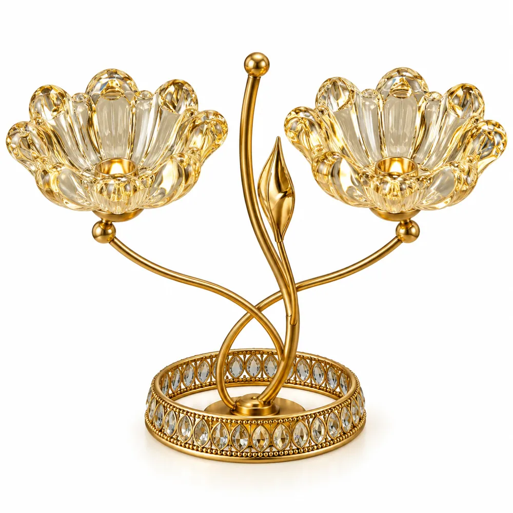 Glass Fruit Stand C14H-12 — Glass Decor by Kasha Interior