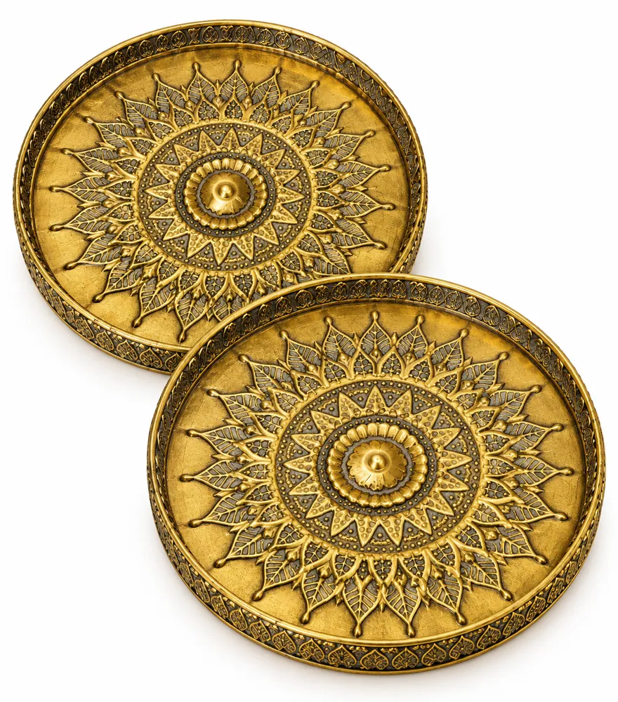 Metal Tray C14H-132 — Kitchen & Serveware by Kasha Interior