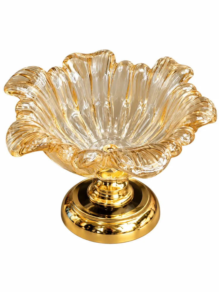 Glass Fruit Stand C14H-24 — Glass Decor by Kasha Interior