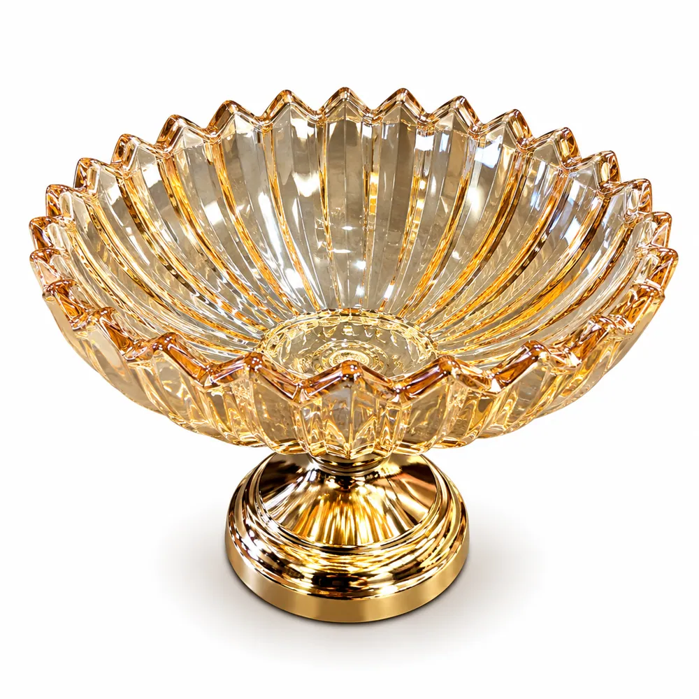 Glass Candle Stand C14H-28 — Candle Holders by Kasha Interior